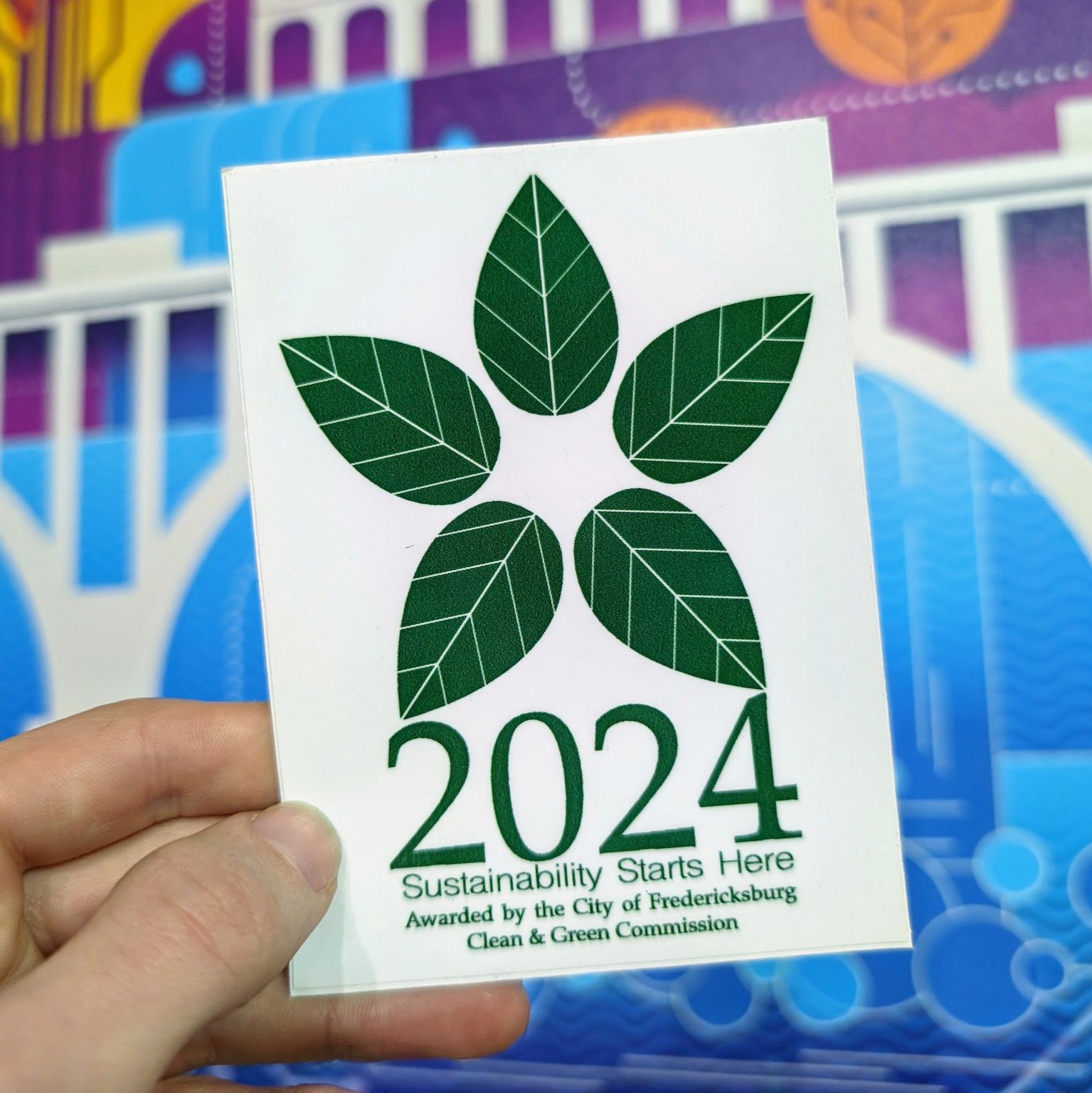 Fredericksburg Technology 2024 Clean and Green Commission Sustainability Award
