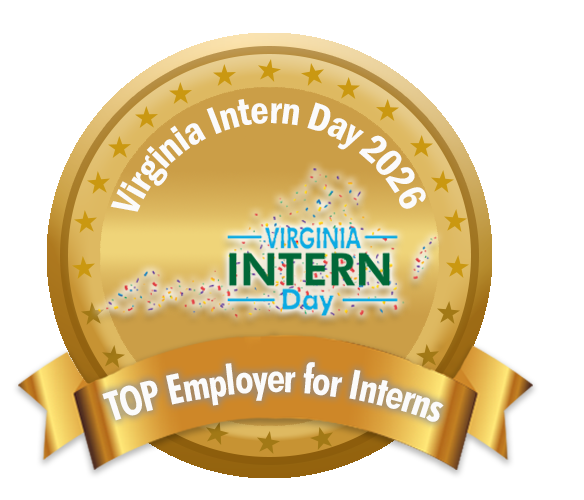 SCHEV Employer for Internship Excellence award badge 2026